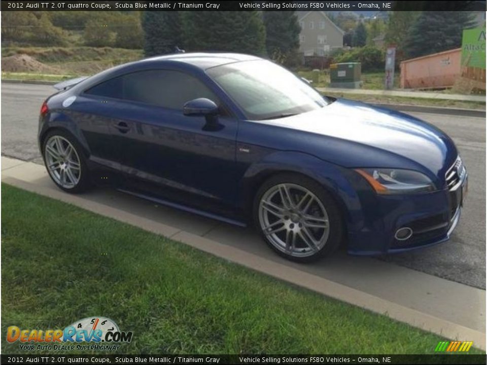 2012 Audi TT 2.0T quattro Coupe Scuba Blue Metallic / Titanium Gray Photo #4