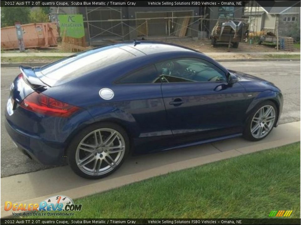 2012 Audi TT 2.0T quattro Coupe Scuba Blue Metallic / Titanium Gray Photo #5