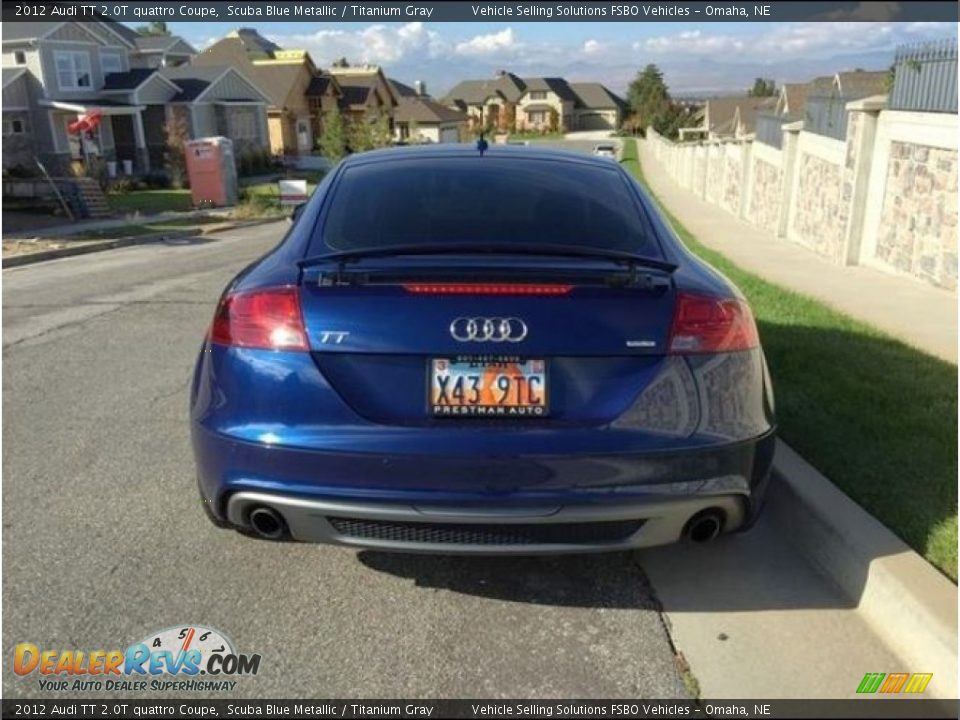 2012 Audi TT 2.0T quattro Coupe Scuba Blue Metallic / Titanium Gray Photo #6