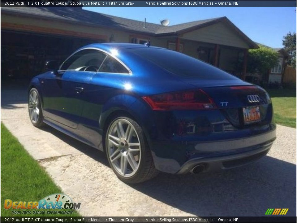 2012 Audi TT 2.0T quattro Coupe Scuba Blue Metallic / Titanium Gray Photo #7