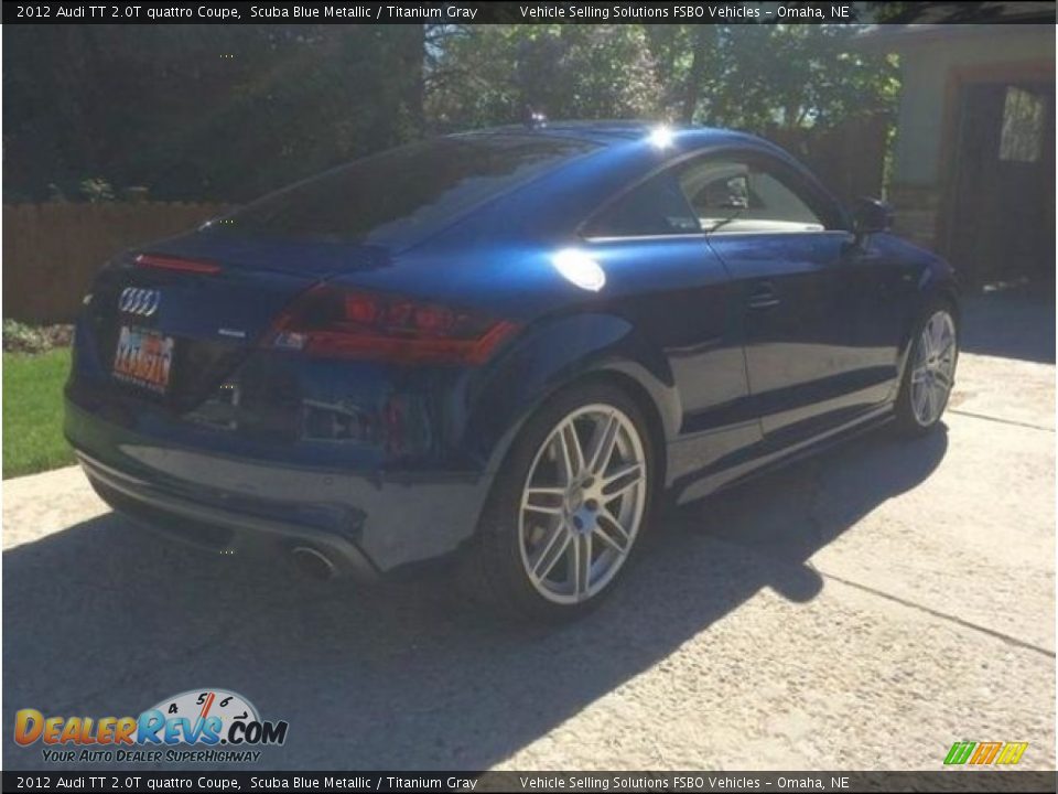 2012 Audi TT 2.0T quattro Coupe Scuba Blue Metallic / Titanium Gray Photo #8