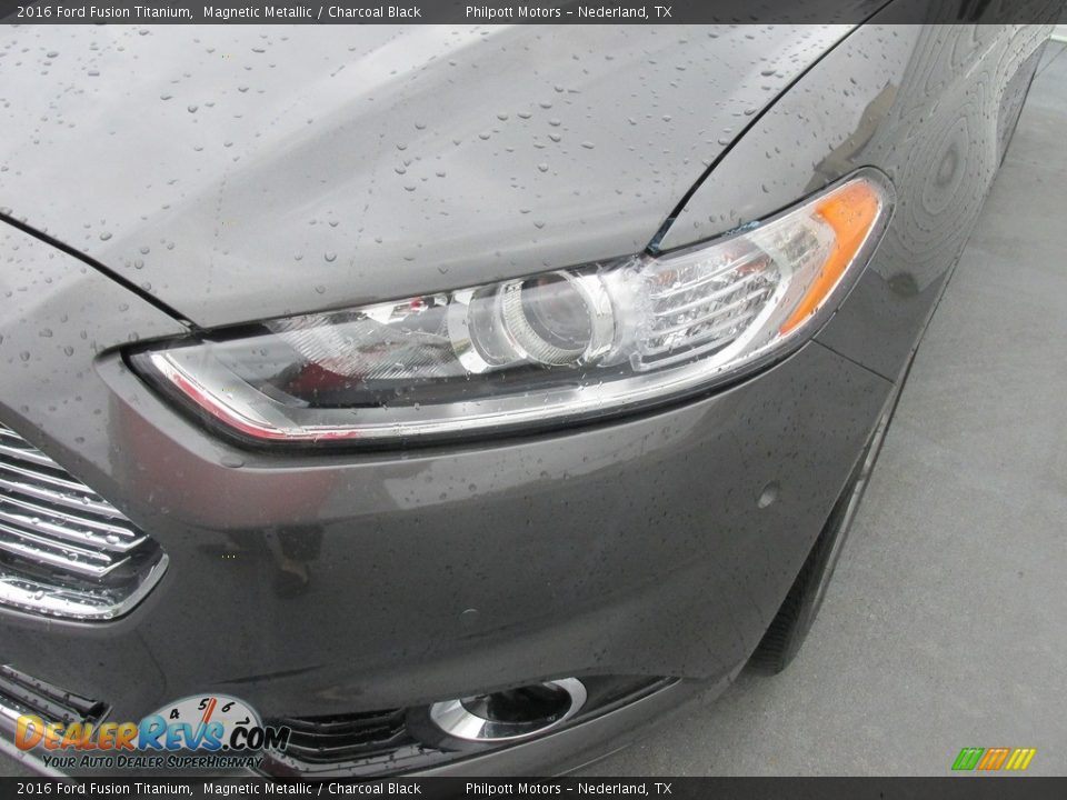 2016 Ford Fusion Titanium Magnetic Metallic / Charcoal Black Photo #9