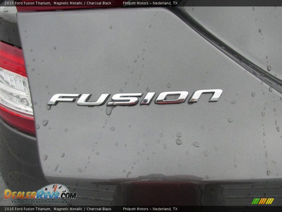 2016 Ford Fusion Titanium Magnetic Metallic / Charcoal Black Photo #13