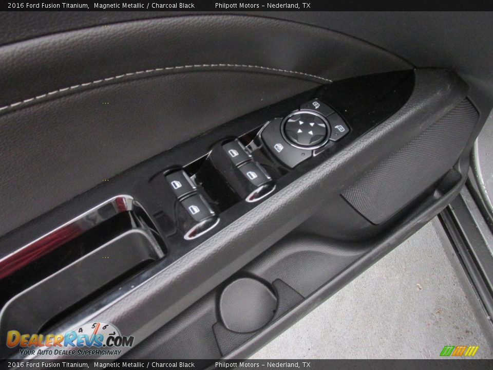 2016 Ford Fusion Titanium Magnetic Metallic / Charcoal Black Photo #20