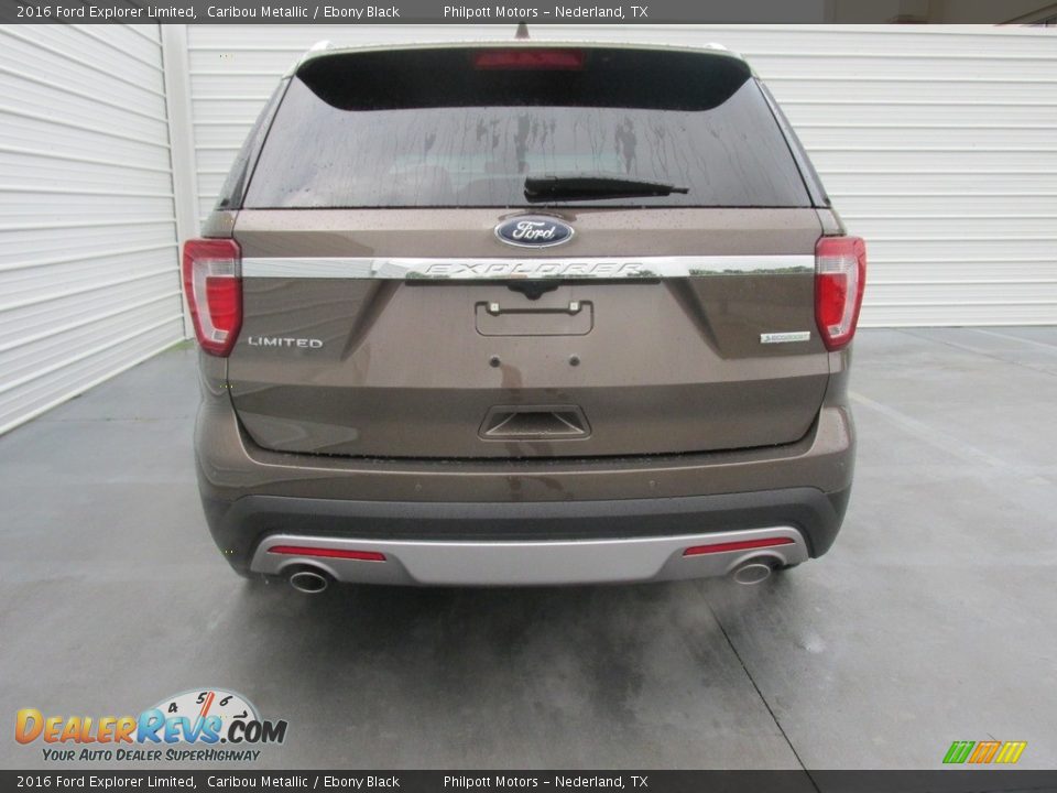 2016 Ford Explorer Limited Caribou Metallic / Ebony Black Photo #5