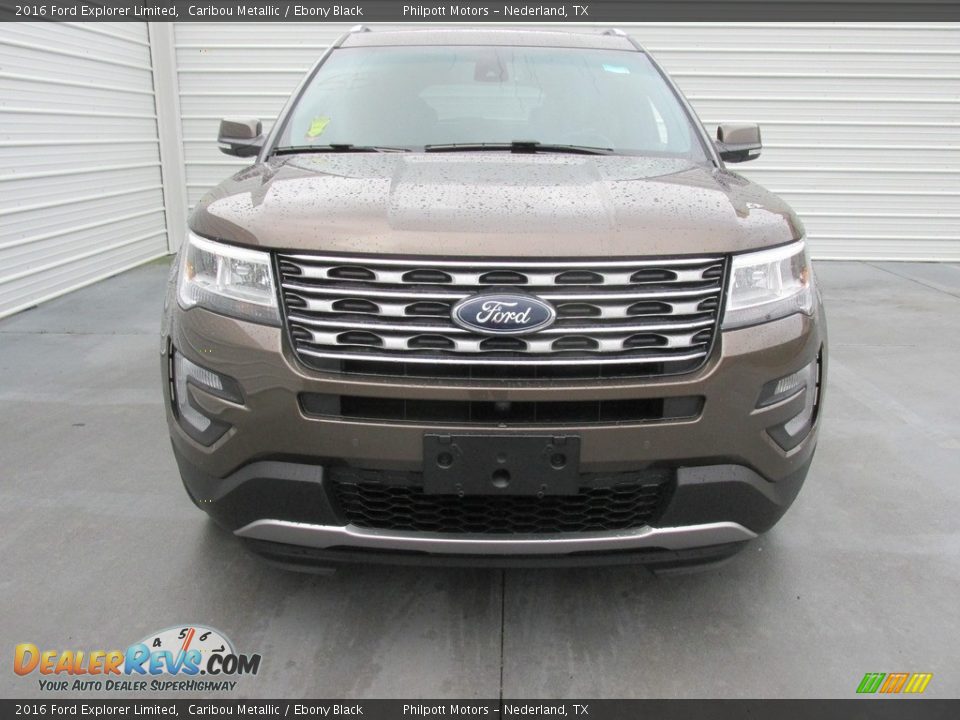 2016 Ford Explorer Limited Caribou Metallic / Ebony Black Photo #8