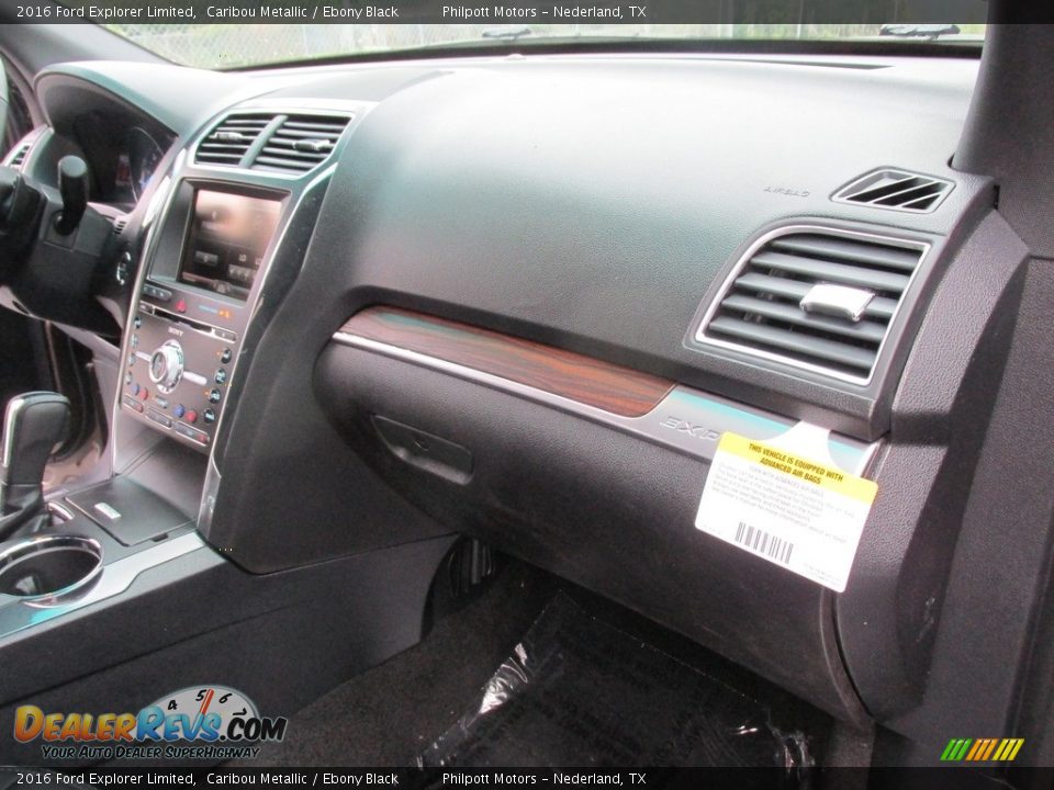 2016 Ford Explorer Limited Caribou Metallic / Ebony Black Photo #16