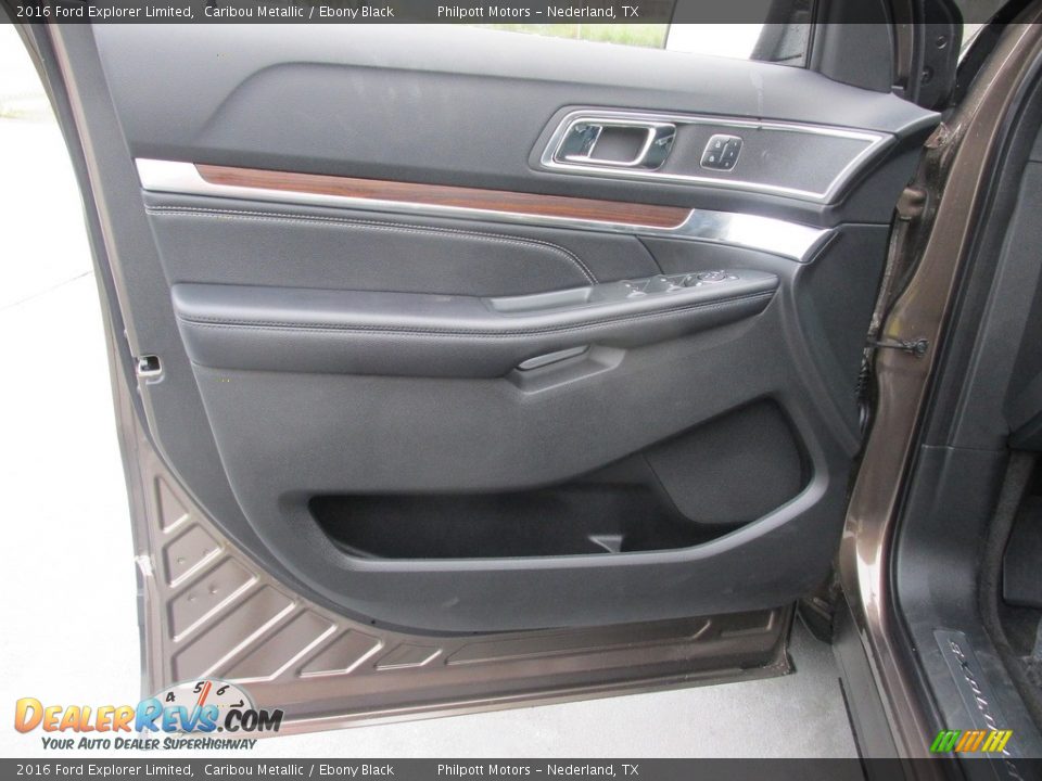 2016 Ford Explorer Limited Caribou Metallic / Ebony Black Photo #23