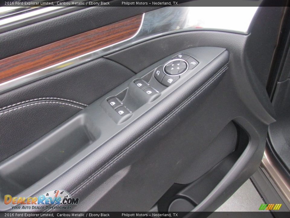 2016 Ford Explorer Limited Caribou Metallic / Ebony Black Photo #24