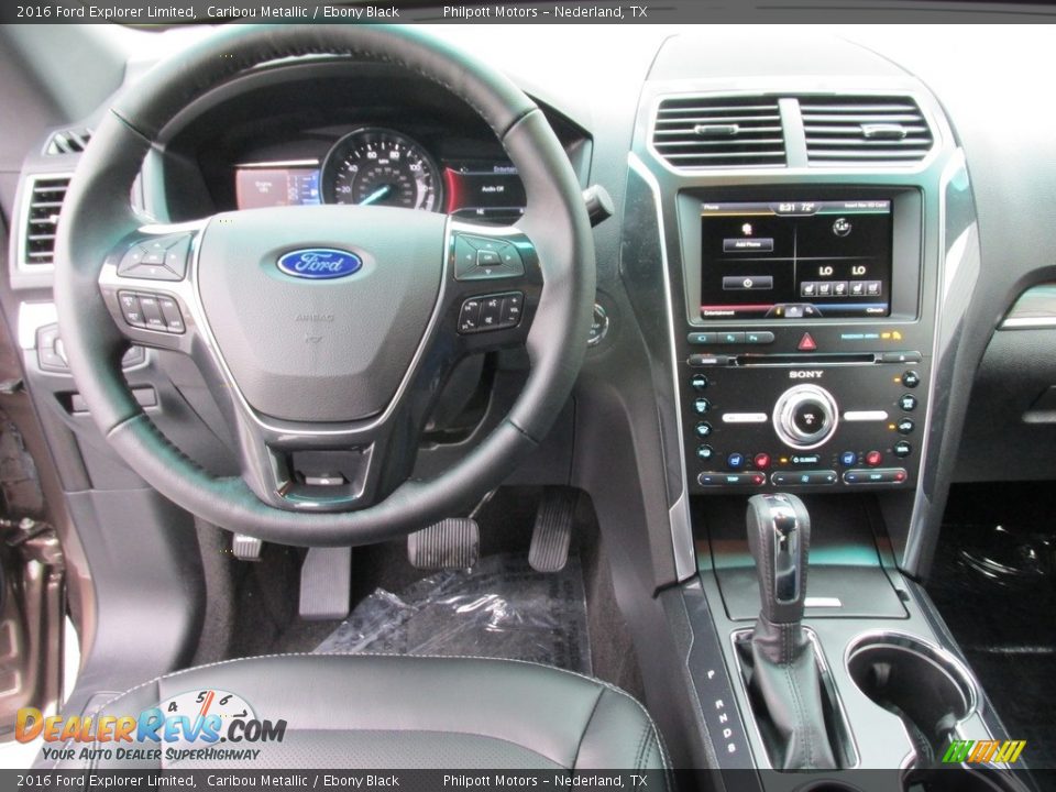2016 Ford Explorer Limited Caribou Metallic / Ebony Black Photo #27