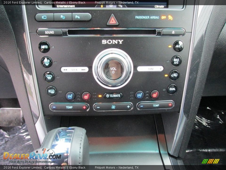 2016 Ford Explorer Limited Caribou Metallic / Ebony Black Photo #30