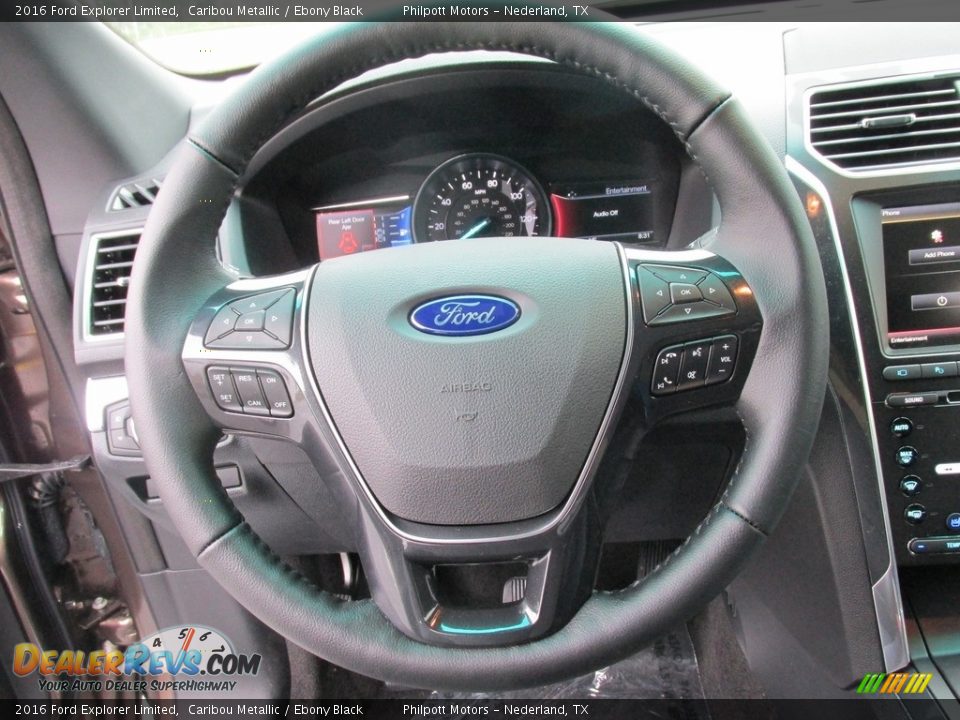 2016 Ford Explorer Limited Caribou Metallic / Ebony Black Photo #33