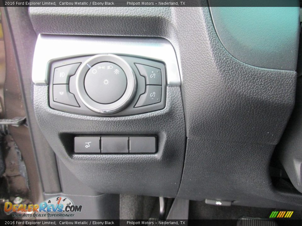 2016 Ford Explorer Limited Caribou Metallic / Ebony Black Photo #35