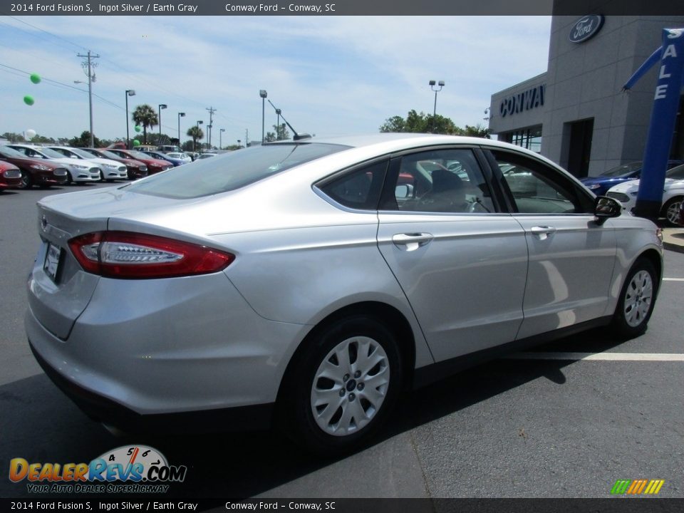 2014 Ford Fusion S Ingot Silver / Earth Gray Photo #3
