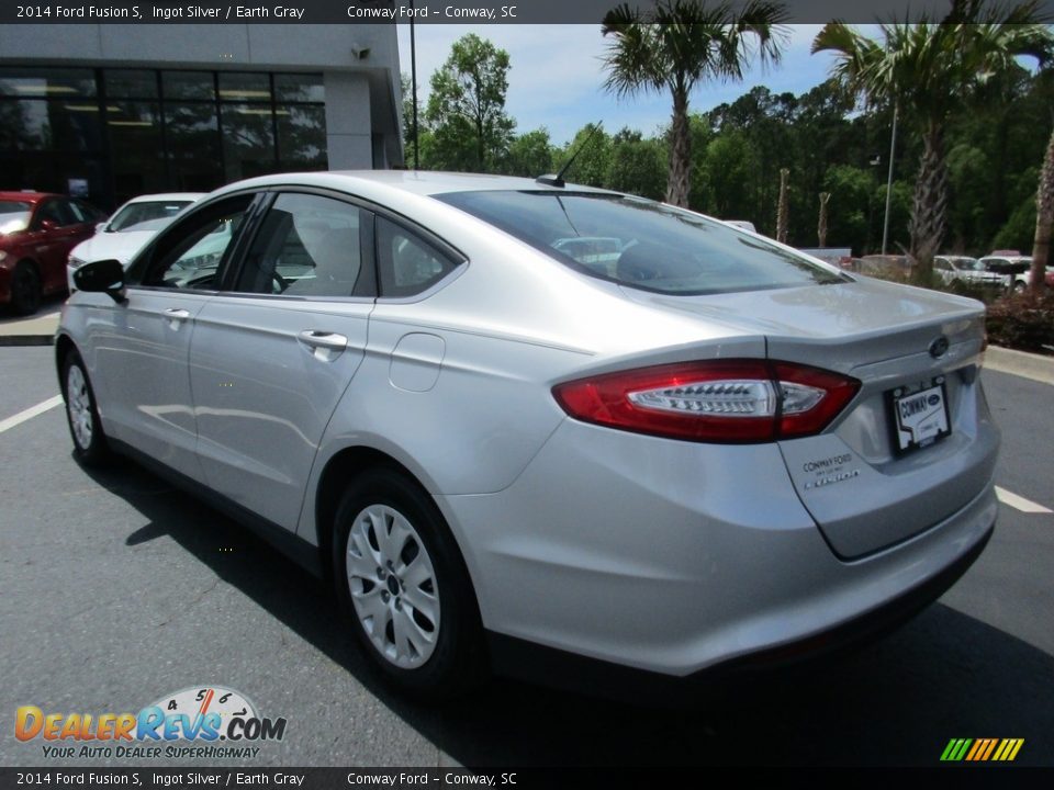 2014 Ford Fusion S Ingot Silver / Earth Gray Photo #5