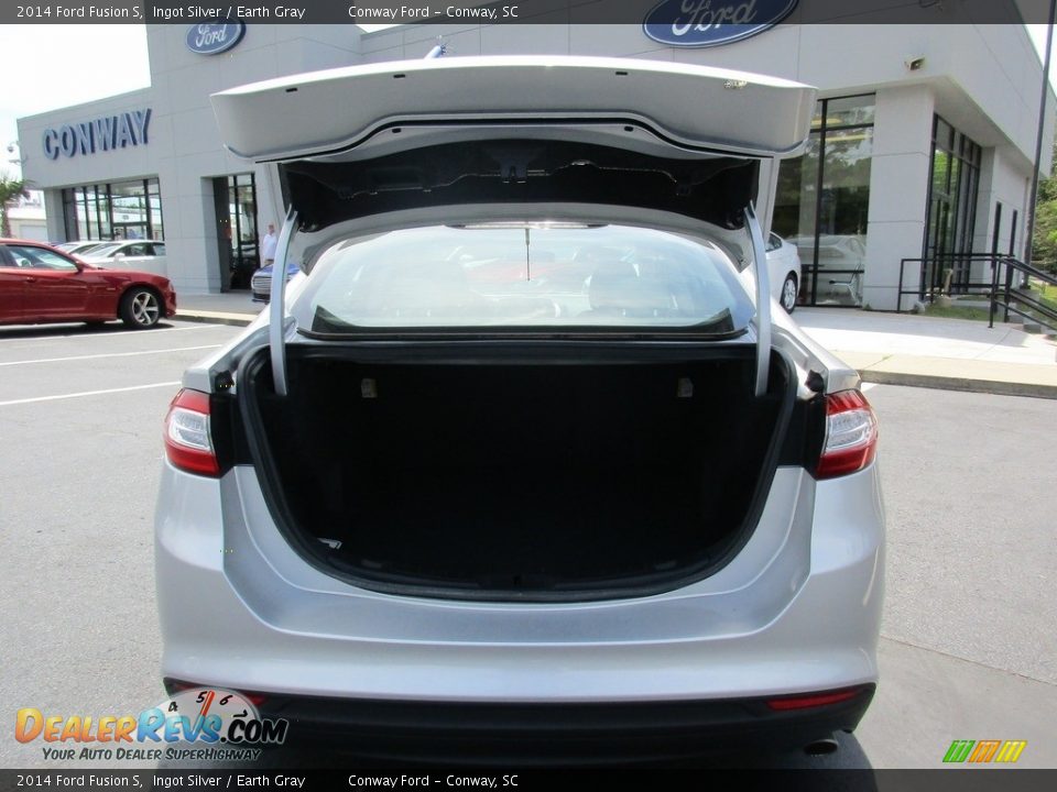 2014 Ford Fusion S Ingot Silver / Earth Gray Photo #9