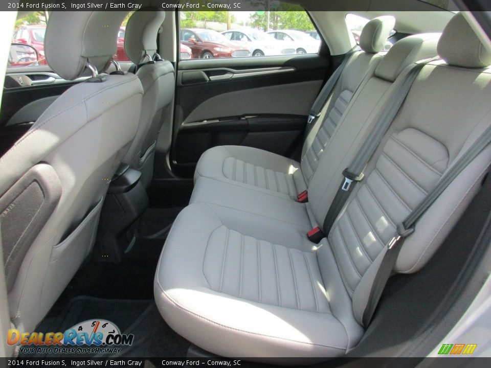 2014 Ford Fusion S Ingot Silver / Earth Gray Photo #15