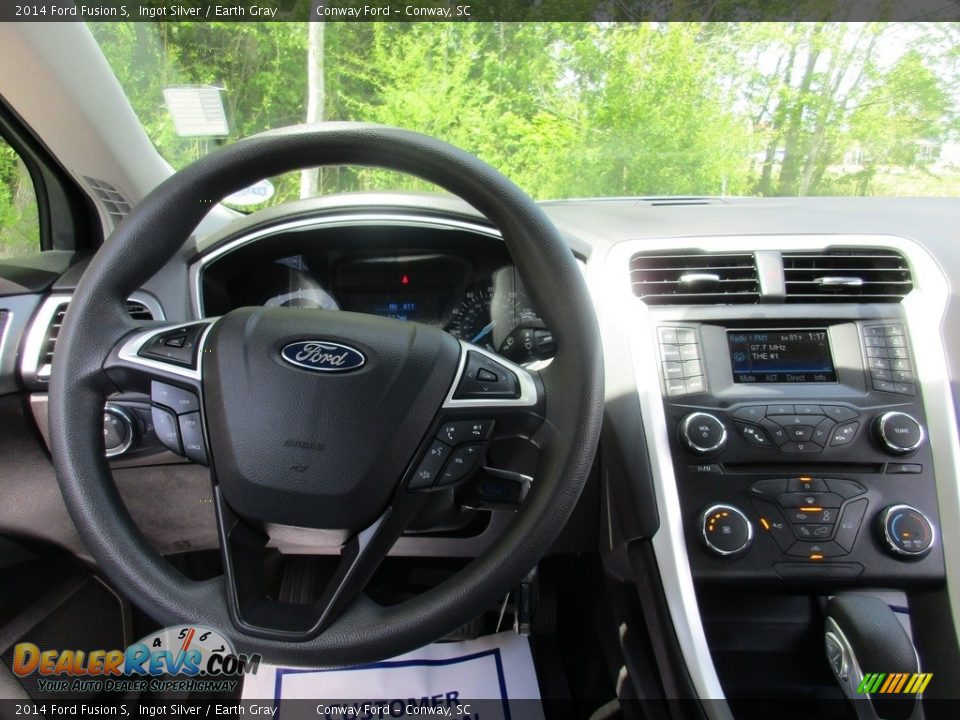 2014 Ford Fusion S Ingot Silver / Earth Gray Photo #21