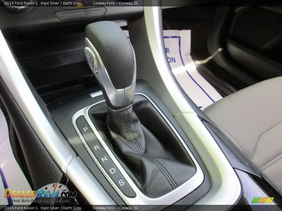 2014 Ford Fusion S Ingot Silver / Earth Gray Photo #25