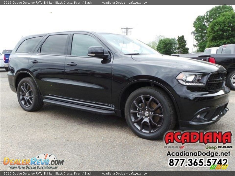 2016 Dodge Durango R/T Brilliant Black Crystal Pearl / Black Photo #4