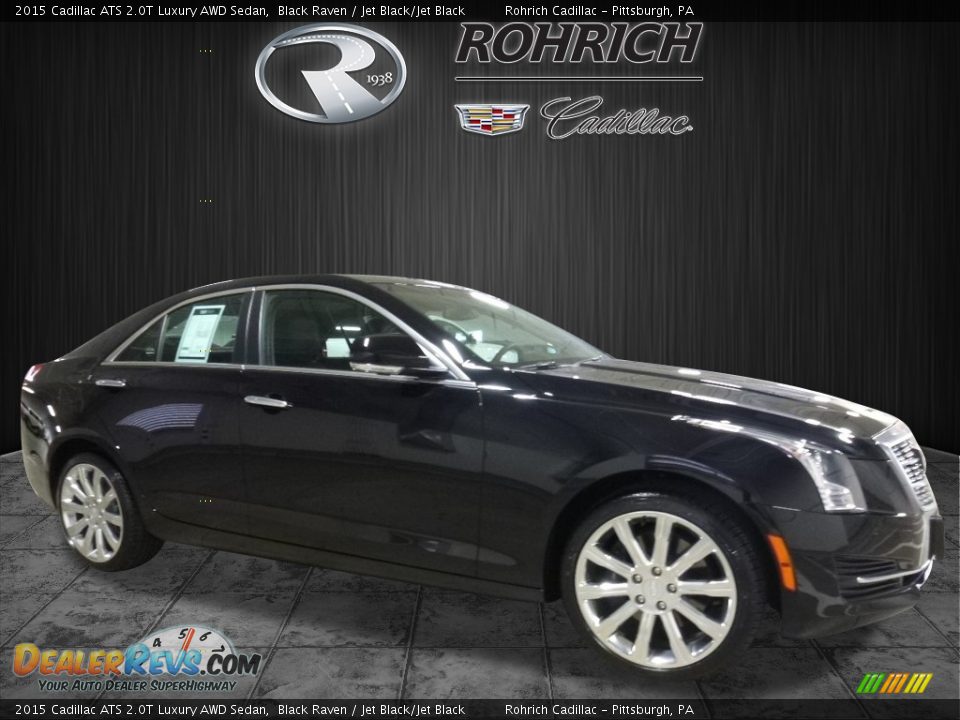 2015 Cadillac ATS 2.0T Luxury AWD Sedan Black Raven / Jet Black/Jet Black Photo #1