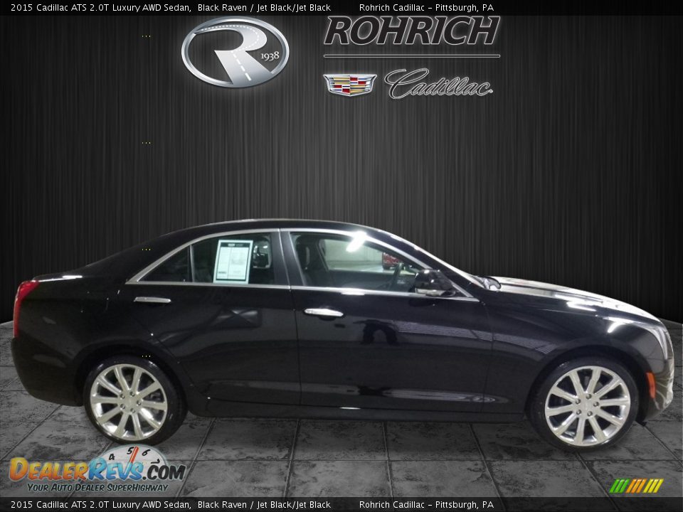 2015 Cadillac ATS 2.0T Luxury AWD Sedan Black Raven / Jet Black/Jet Black Photo #2