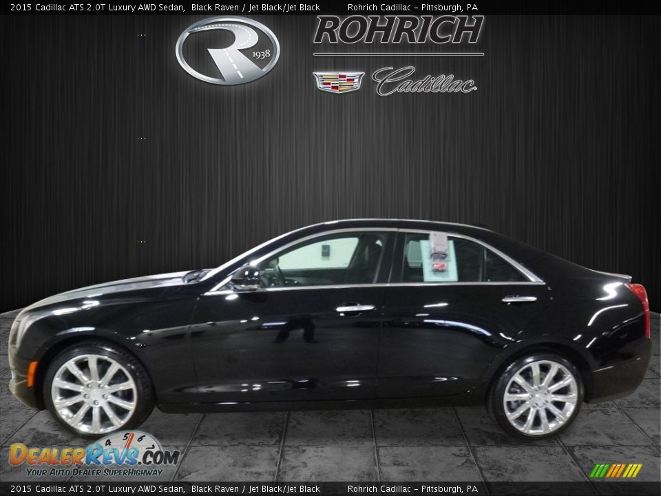 2015 Cadillac ATS 2.0T Luxury AWD Sedan Black Raven / Jet Black/Jet Black Photo #4