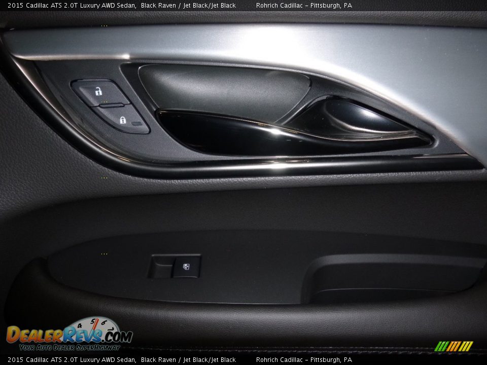 2015 Cadillac ATS 2.0T Luxury AWD Sedan Black Raven / Jet Black/Jet Black Photo #10