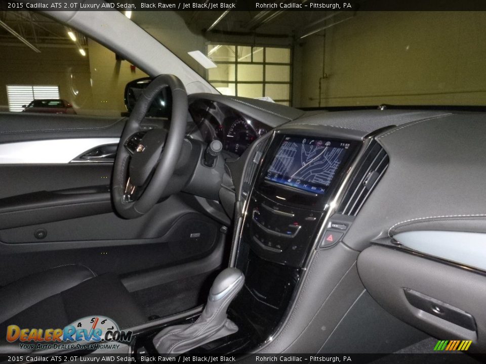 2015 Cadillac ATS 2.0T Luxury AWD Sedan Black Raven / Jet Black/Jet Black Photo #11