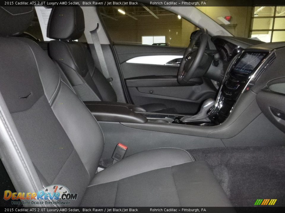 2015 Cadillac ATS 2.0T Luxury AWD Sedan Black Raven / Jet Black/Jet Black Photo #12