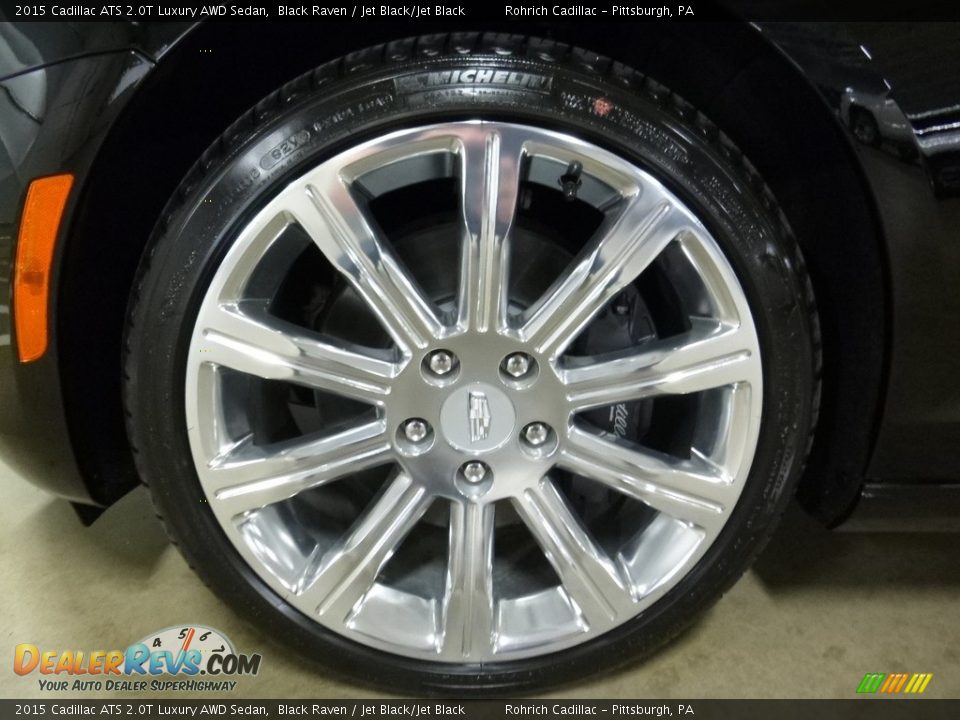 2015 Cadillac ATS 2.0T Luxury AWD Sedan Black Raven / Jet Black/Jet Black Photo #15