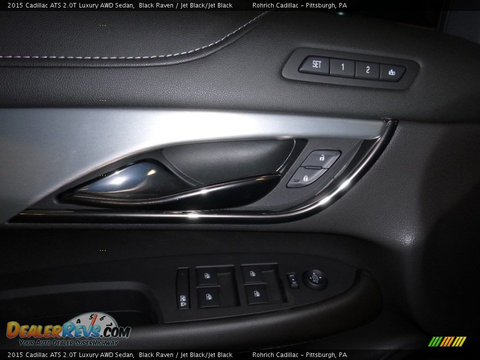 2015 Cadillac ATS 2.0T Luxury AWD Sedan Black Raven / Jet Black/Jet Black Photo #17