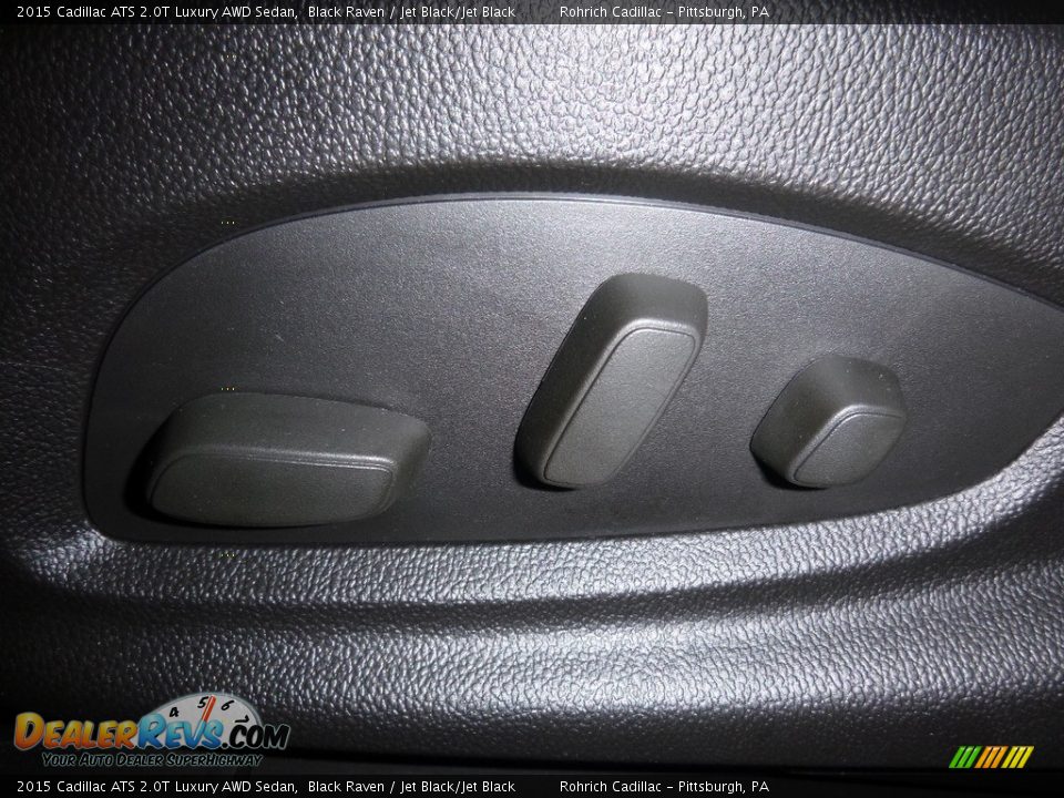 2015 Cadillac ATS 2.0T Luxury AWD Sedan Black Raven / Jet Black/Jet Black Photo #19