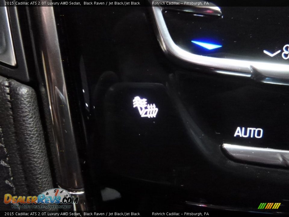 2015 Cadillac ATS 2.0T Luxury AWD Sedan Black Raven / Jet Black/Jet Black Photo #22