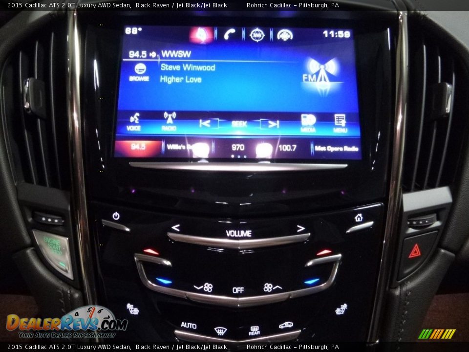 2015 Cadillac ATS 2.0T Luxury AWD Sedan Black Raven / Jet Black/Jet Black Photo #24