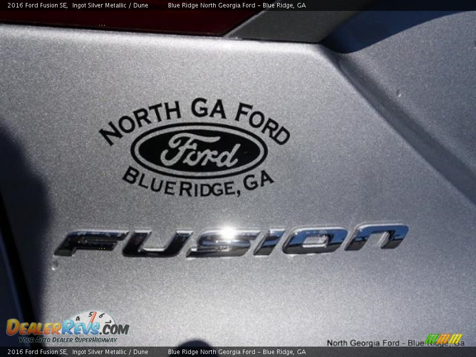 2016 Ford Fusion SE Ingot Silver Metallic / Dune Photo #36