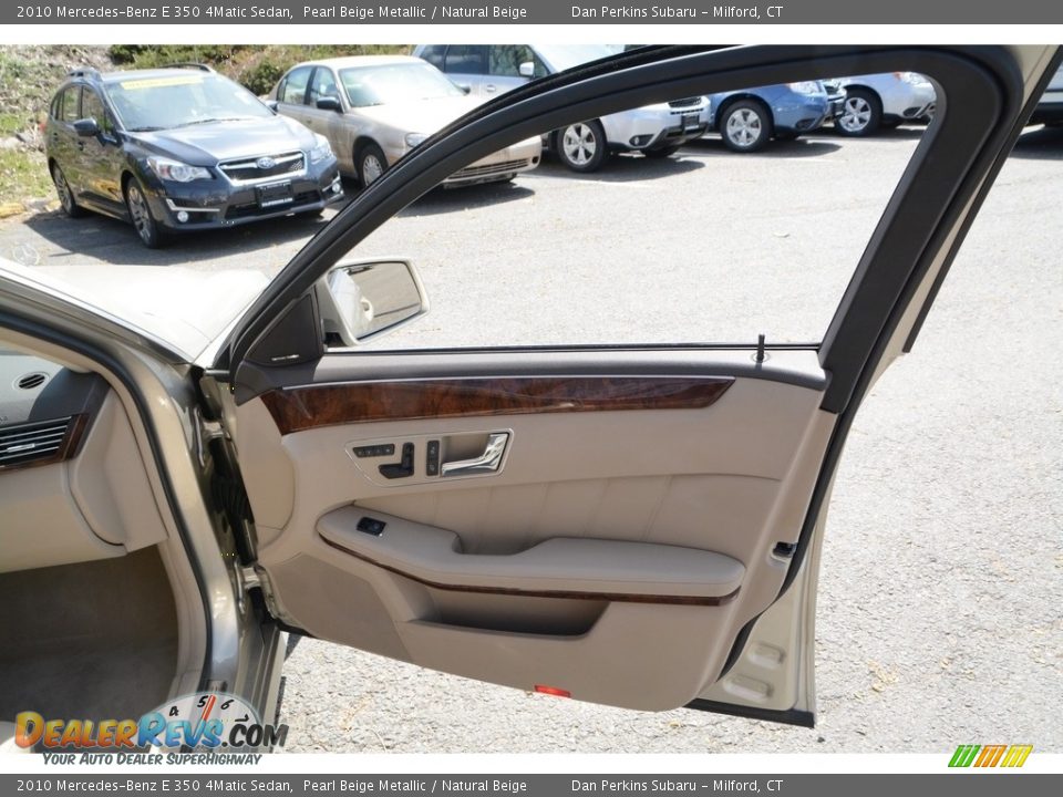 2010 Mercedes-Benz E 350 4Matic Sedan Pearl Beige Metallic / Natural Beige Photo #20