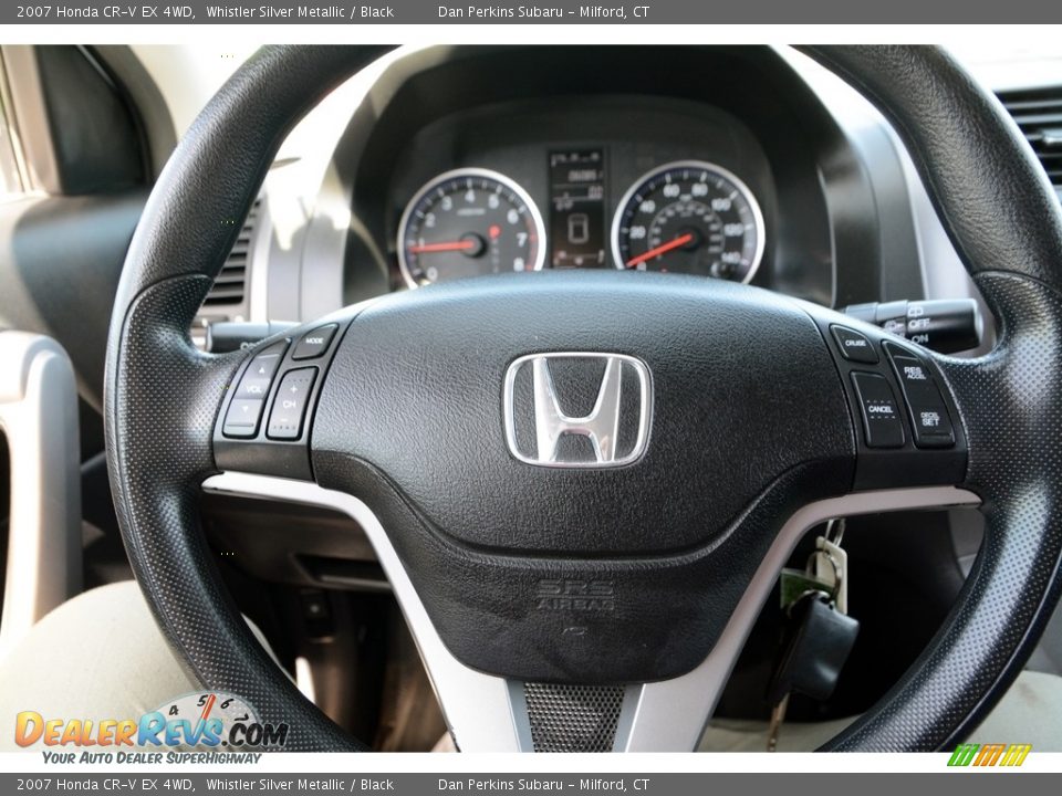 2007 Honda CR-V EX 4WD Whistler Silver Metallic / Black Photo #15