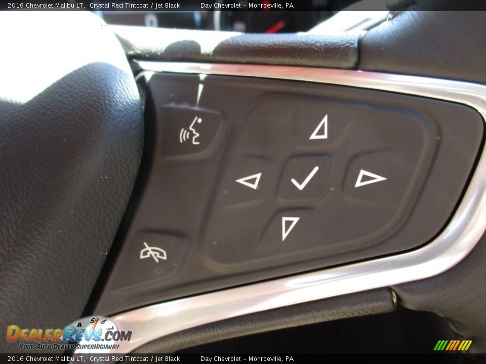 2016 Chevrolet Malibu LT Crystal Red Tintcoat / Jet Black Photo #18
