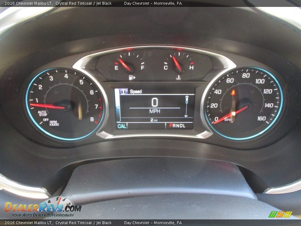 2016 Chevrolet Malibu LT Crystal Red Tintcoat / Jet Black Photo #20
