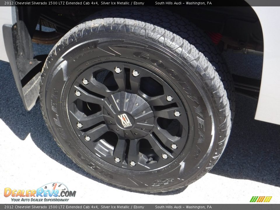 2012 Chevrolet Silverado 1500 LTZ Extended Cab 4x4 Silver Ice Metallic / Ebony Photo #12