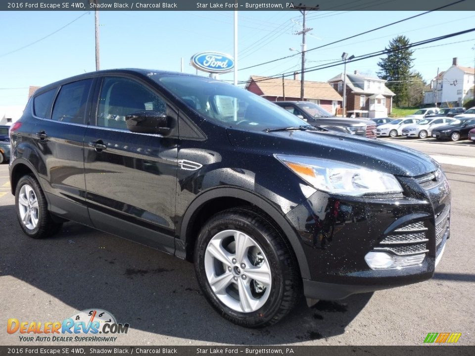 2016 Ford Escape SE 4WD Shadow Black / Charcoal Black Photo #3