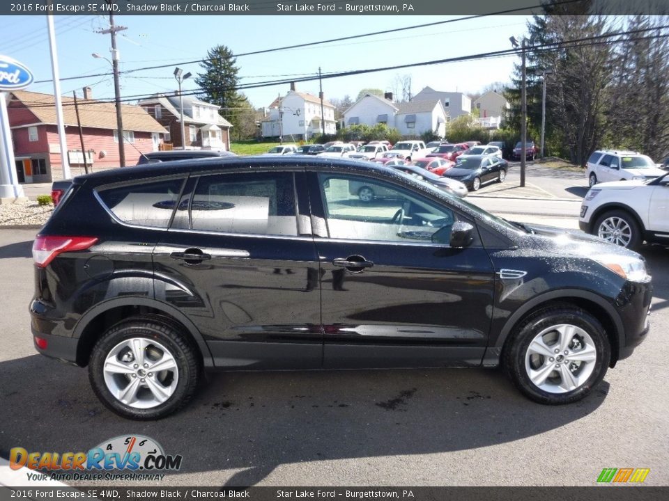 2016 Ford Escape SE 4WD Shadow Black / Charcoal Black Photo #4