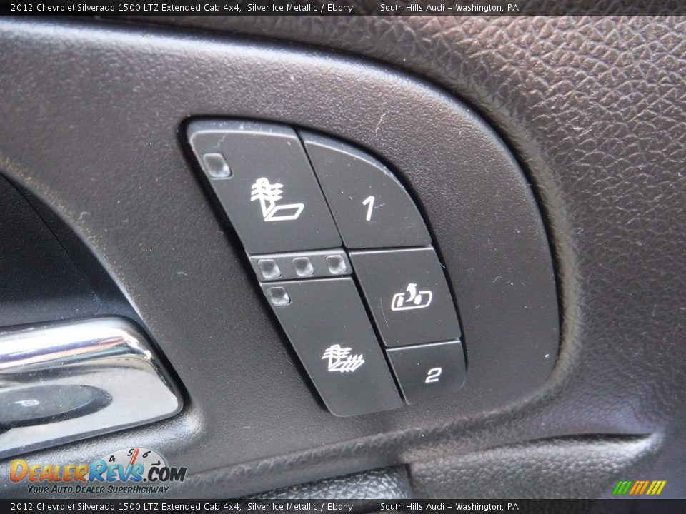 2012 Chevrolet Silverado 1500 LTZ Extended Cab 4x4 Silver Ice Metallic / Ebony Photo #28
