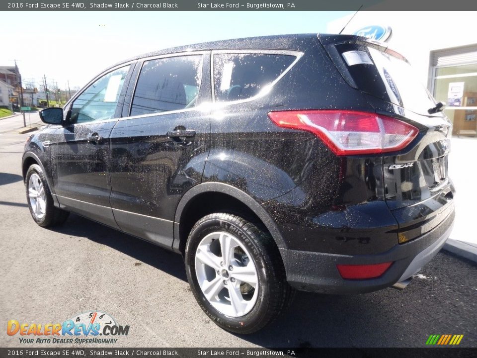 2016 Ford Escape SE 4WD Shadow Black / Charcoal Black Photo #9