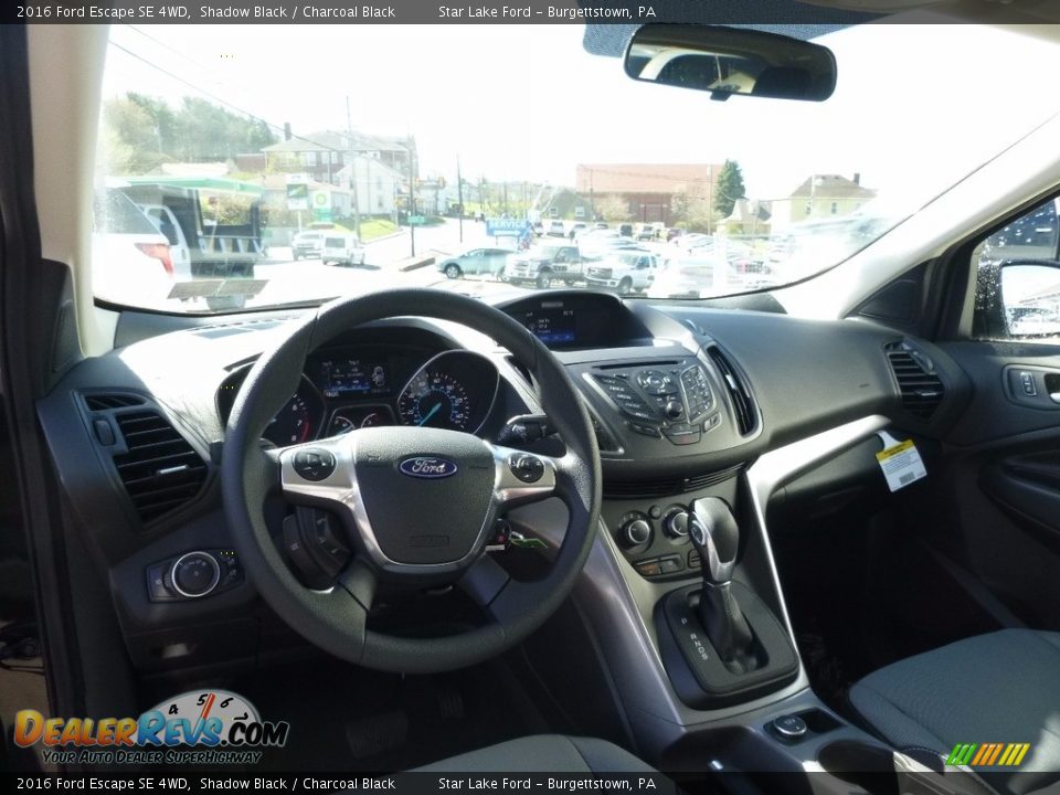 2016 Ford Escape SE 4WD Shadow Black / Charcoal Black Photo #13