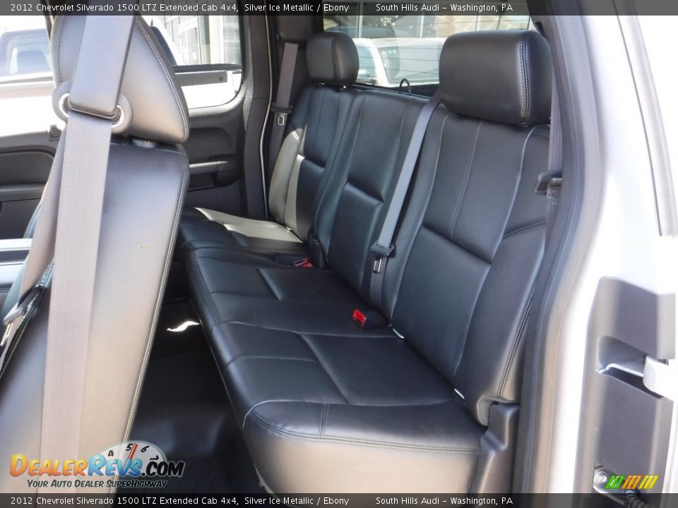2012 Chevrolet Silverado 1500 LTZ Extended Cab 4x4 Silver Ice Metallic / Ebony Photo #36