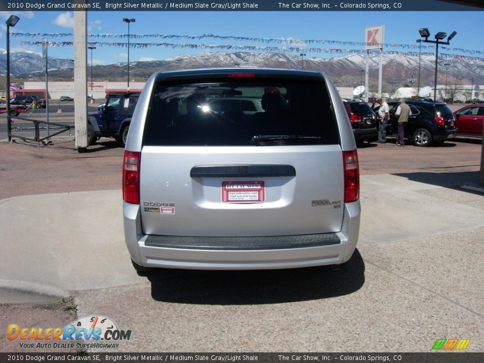 2010 Dodge Grand Caravan SE Bright Silver Metallic / Medium Slate Gray/Light Shale Photo #4