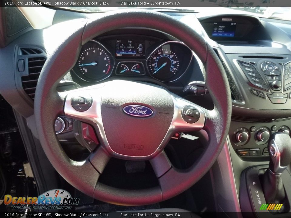 2016 Ford Escape SE 4WD Shadow Black / Charcoal Black Photo #17