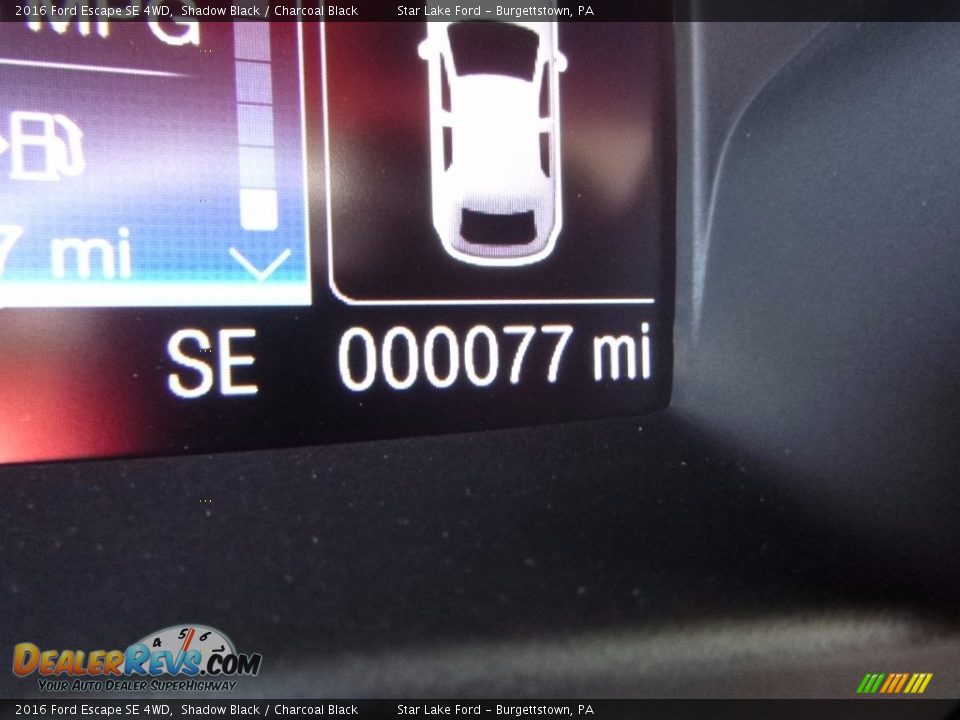 2016 Ford Escape SE 4WD Shadow Black / Charcoal Black Photo #20